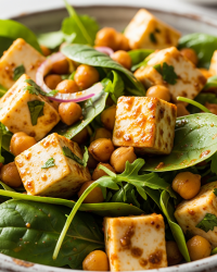 Chickpea Paneer salad
